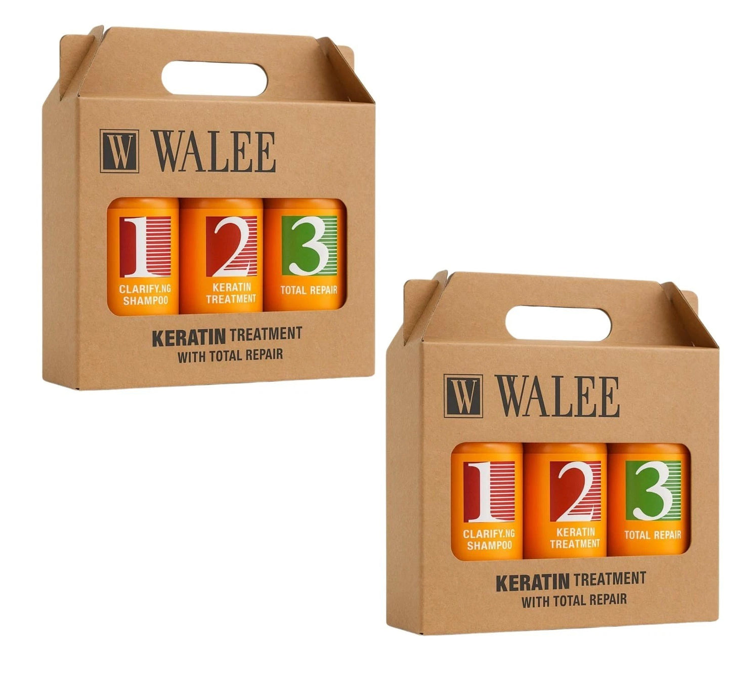 Walee 3 in 1 Keratin Treatment With Total Repair Kit, 350ml x 3