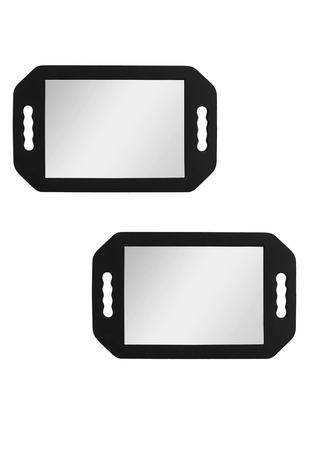 NMB - Hairdresser Two Hand Mirror Foam 40x25cm (Black)