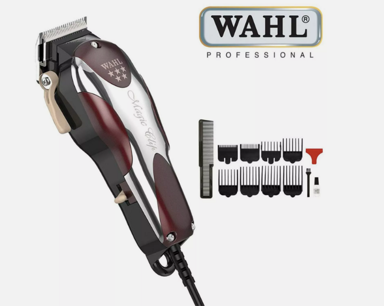 Wahl Professional Corded Magic Clip Hair Clipper With Adjustable Blade 8451-830- Next Day Delivery