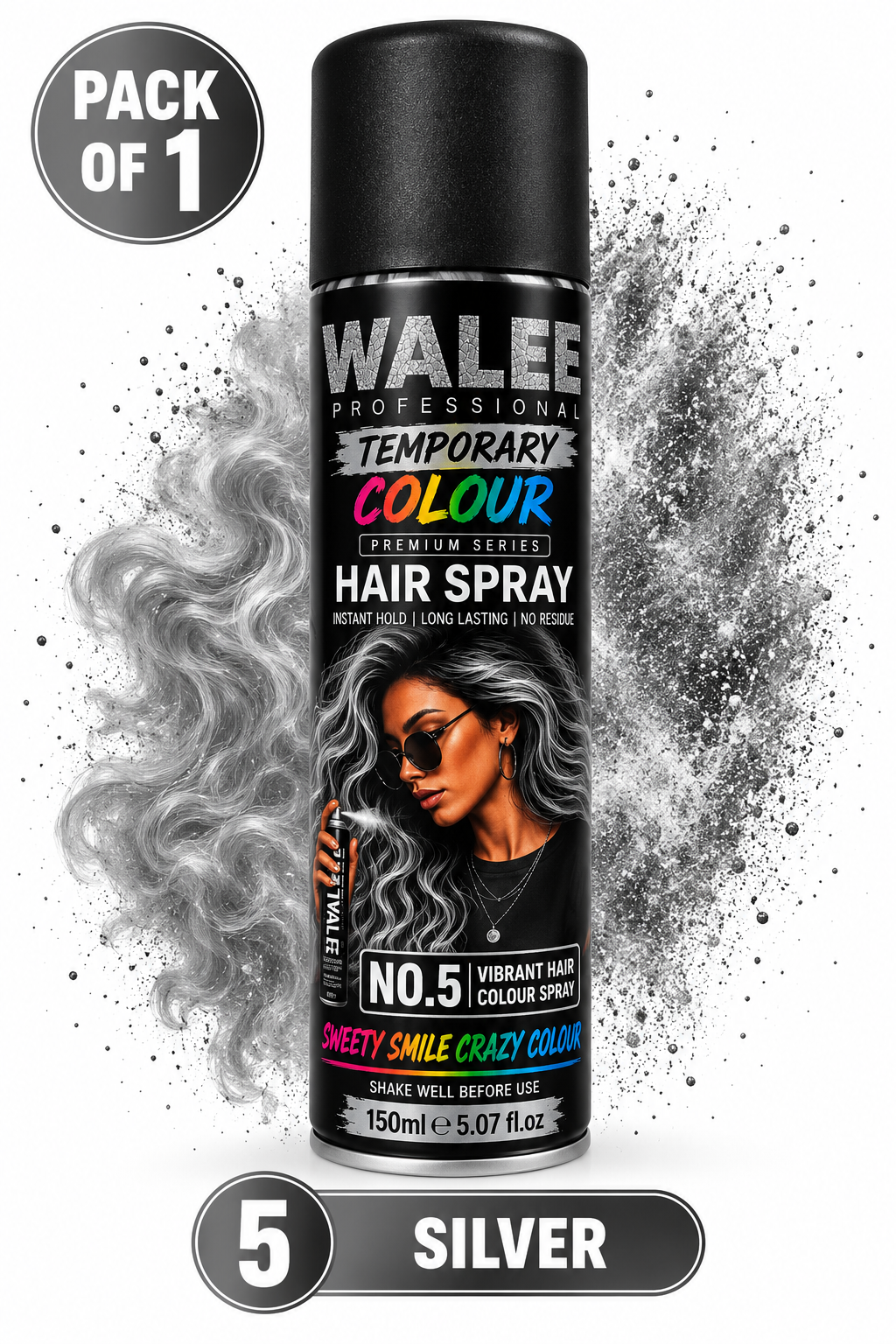 Walee Professional Temporary Colour Hair Spray 150ml