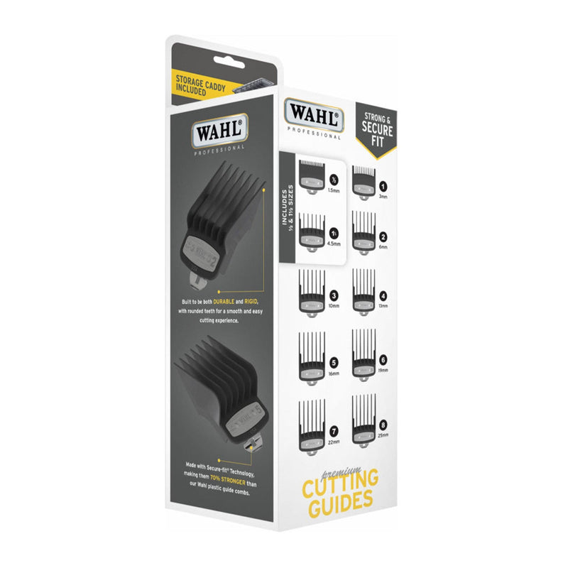 Wahl • Premium Cutting Guide Clipper Combs Guards 10pcs 3421•800