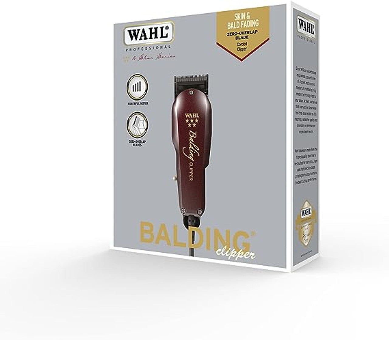 Wahl Professional 5-Star Corded Balding Hair Clipper 8110-830- Next Day Delivery