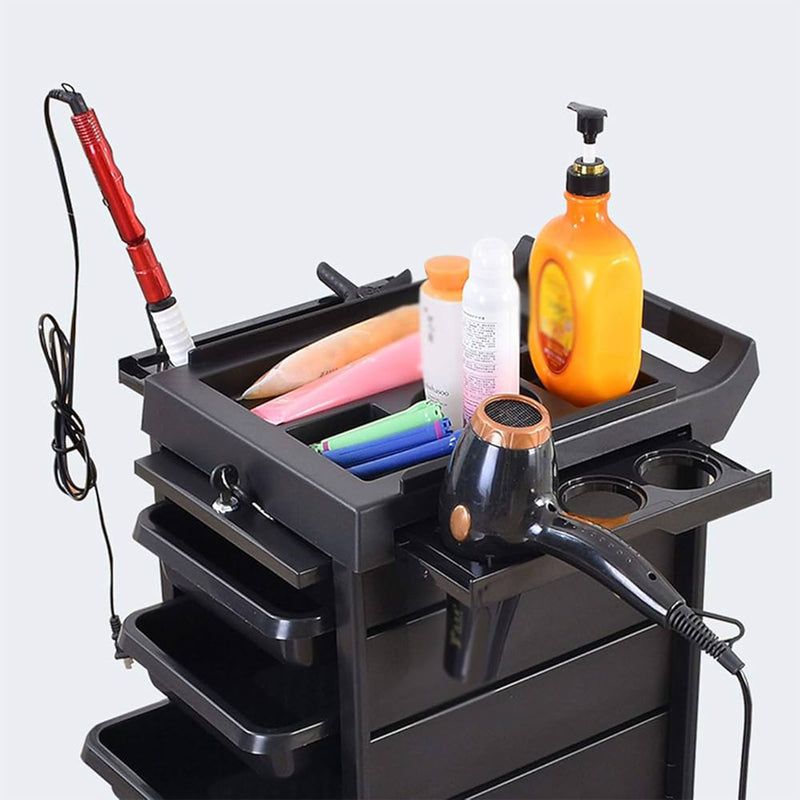 Hairdresser Multi-Function Trolley With Locking Doors