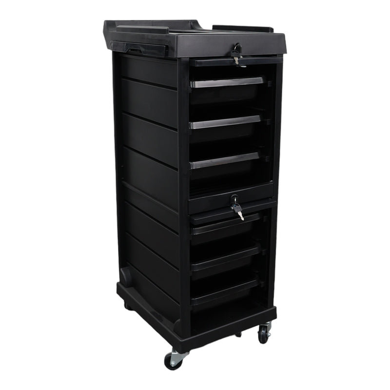 Hairdresser Multi-Function Trolley With Locking Doors