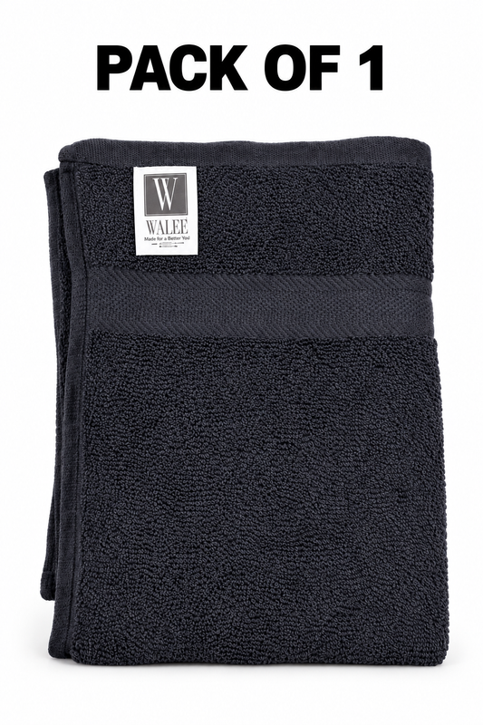 Walee Professional Salon &amp; Barber Towels – Soft, Absorbent and Reusable (Black)