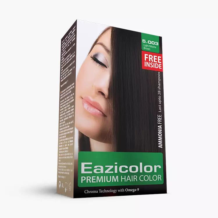 Eazicolor Premium Hair Color Kits, Premium Hair colour Chroma Technology With Omega-9, Hair color+Activator+shampoo+Deep Repair mask for Women  by Walee