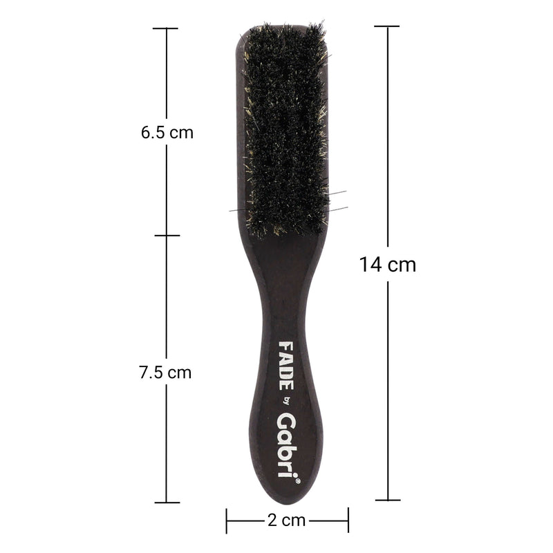 Gabri - Skin Fade Brush Silver Wooden Soft Fader