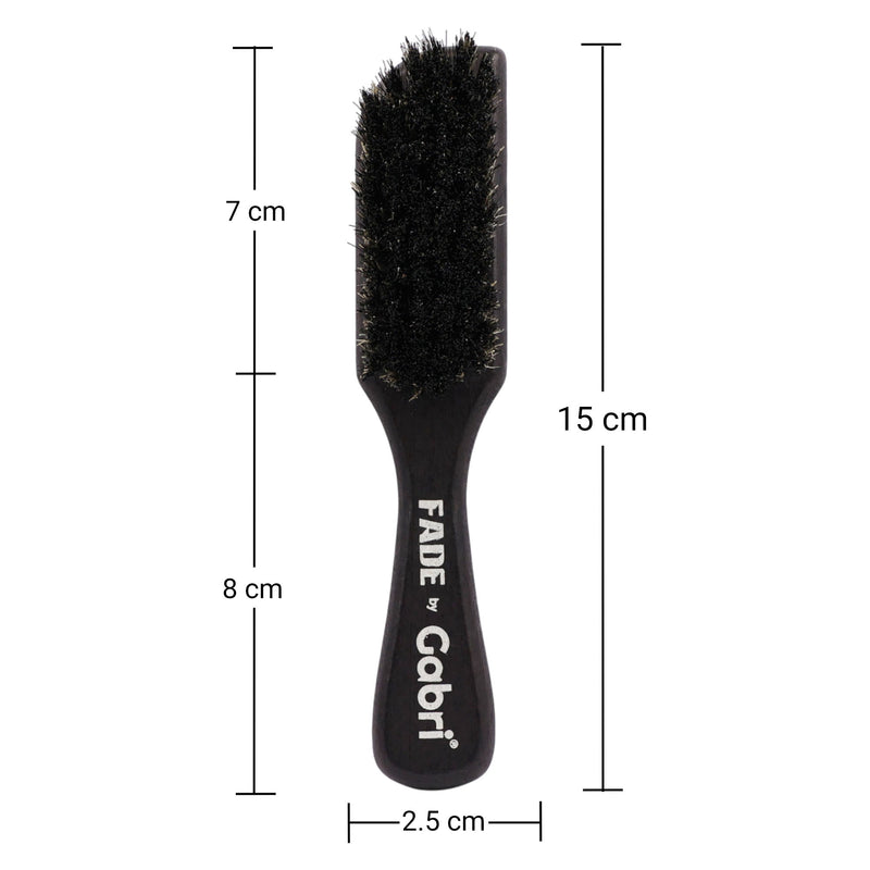 Gabri - Skin Fade Brush Silver Wooden Soft Fader