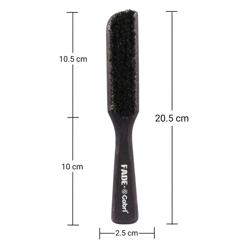 Gabri - Skin Fade Brush Silver Wooden Soft Fader