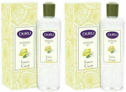 DURU LEMON TURKISH COLOGNE AFTERSHAVE 400ML-2PCS- Next Day Delivery