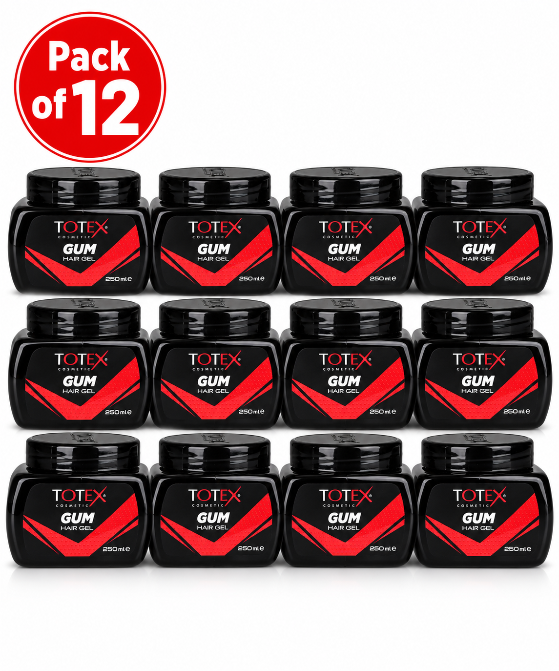 Totex Cosmetic Gum Hair Gel 250ml – Professional Styling Gel