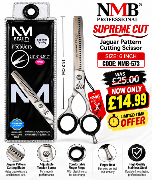 NMB Professional Supreme Cut Jaguar Pattern Cutting Scissor NMB-573