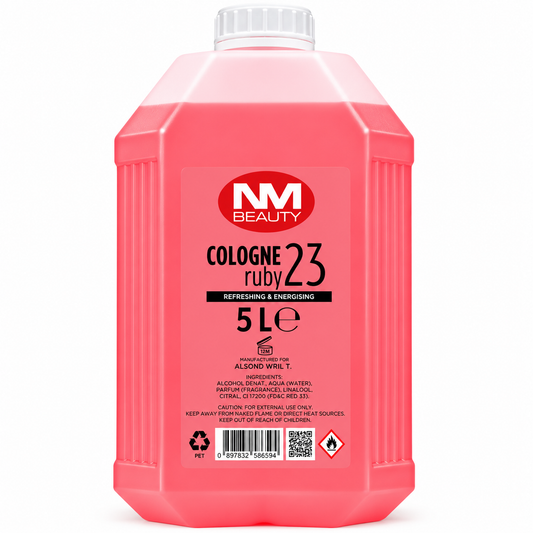 NM Beauty Ruby Aftershave Cologne No. 23 – 5L (5000ml) Professional Barber Fragrance Refill