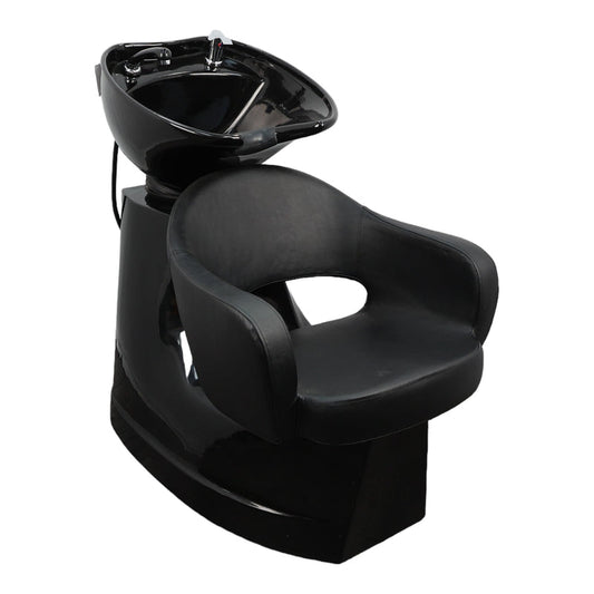 Backwash Chair - Rinse And Relax Basin Adjustable Chair Black
