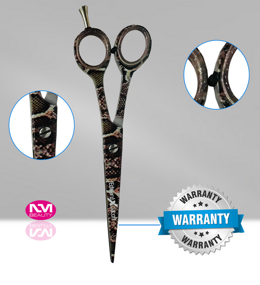 Paper Coating Flat Matti Barber Scissors 6'' BRS German with Comb- Next Day Delivery