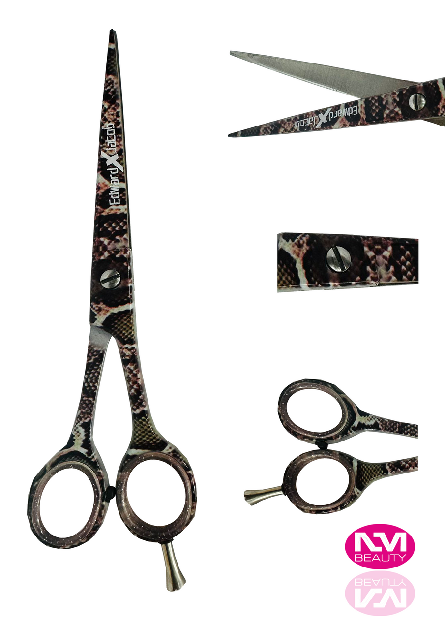 Paper Coating Flat Matti Barber Scissors 6'' BRS German with Comb- Next Day Delivery