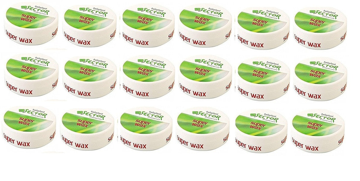 Super Sector Hair Styling Wax - Normal (Green) 150ml (18 Pcs Offer) 1 Box