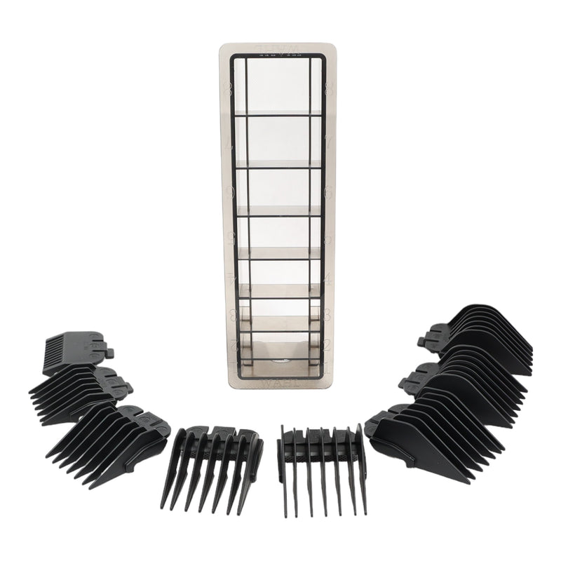 Wahl • Plastic Clipper Attachment Comb Guards Set Black 3170•801