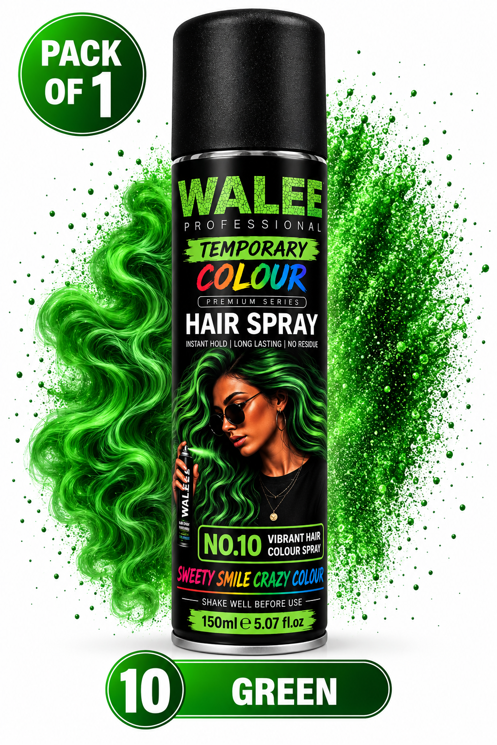 Walee Professional Temporary Colour Hair Spray 150ml