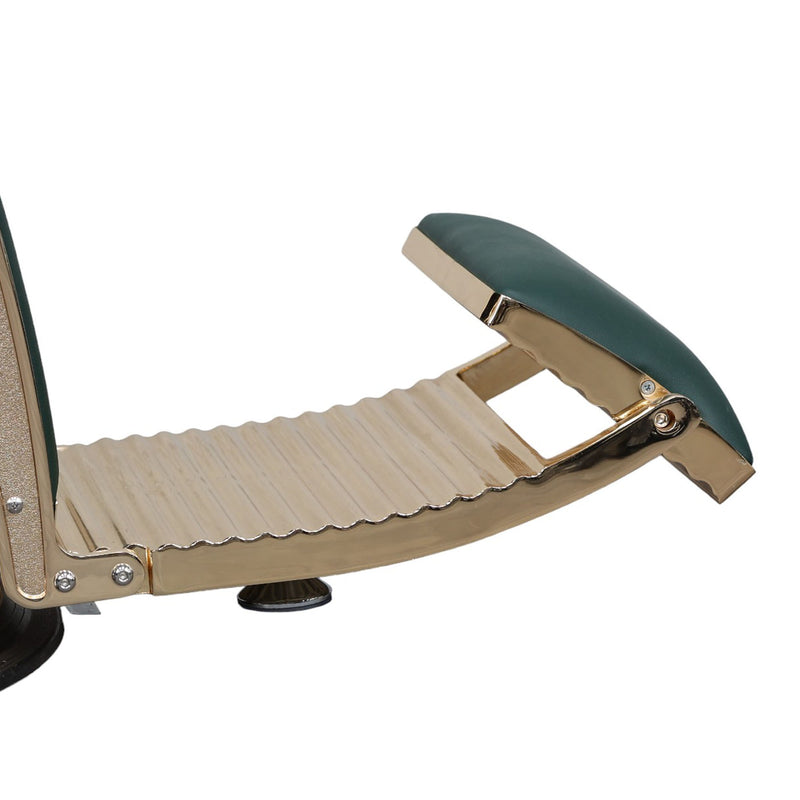 Barber Chair • Vintage Style Black & Shiny Black Accents