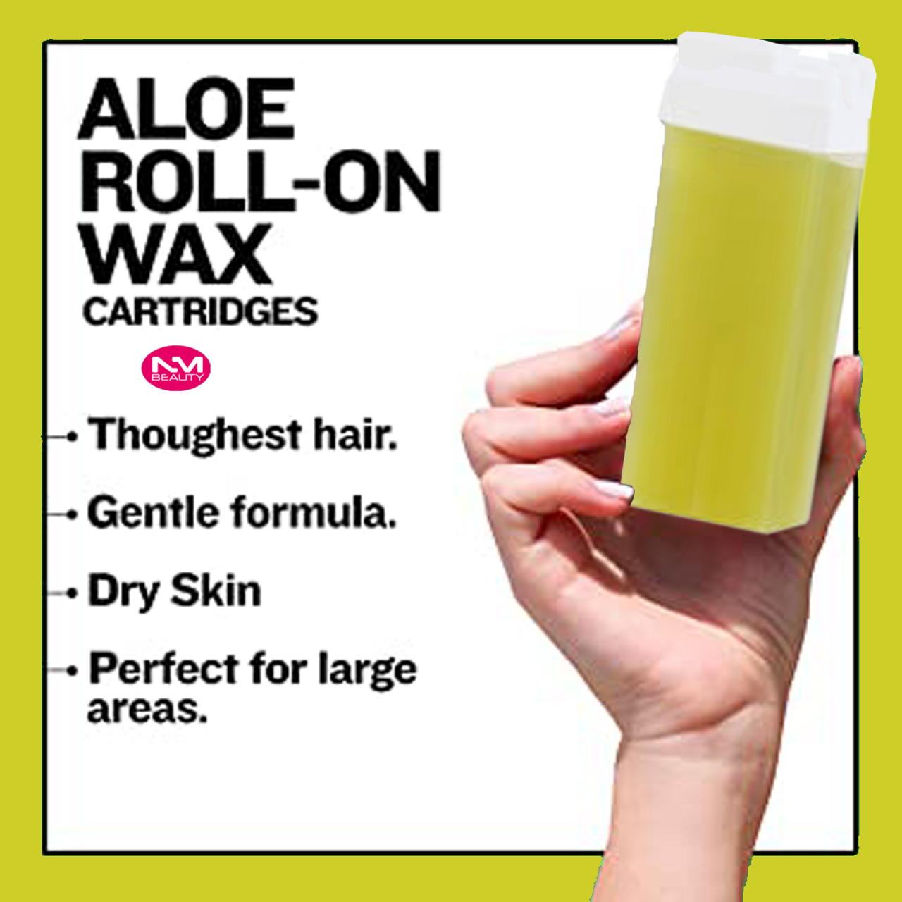 DEO ROLLER WAX CARTRIDGE 100ML ALOE VERA (24PCS OFFER)- Next Day Delivery