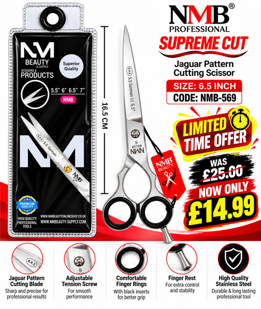 NMB Professional Supreme Cut Jaguar Pattern Cutting Scissor 6.5 Inch – NMB-569