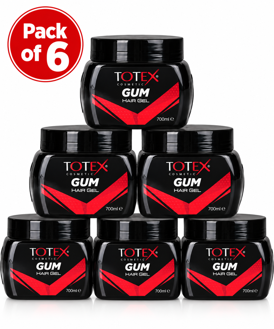 Totex Cosmetic Gum Hair Gel 700ml – Professional Styling Gel