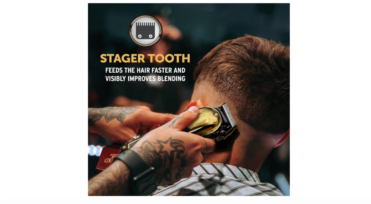 Wahl - 5 Star Magic Clip Clipper Gold Cordless- Next Day Delivery