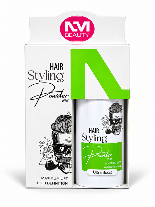 NM Beauty Hair Styling Powder Wax Ultra Boost | Maximum Lift and High Definition | Green