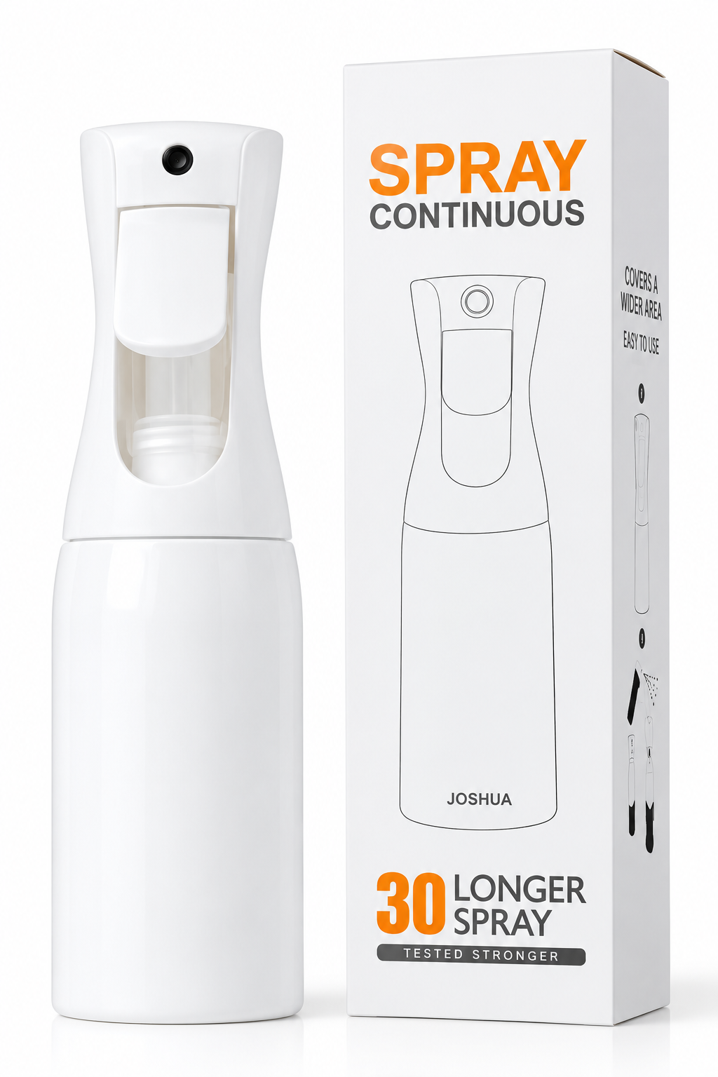 Professional Continuous Mist Spray Bottle – 300ml  | Black and White