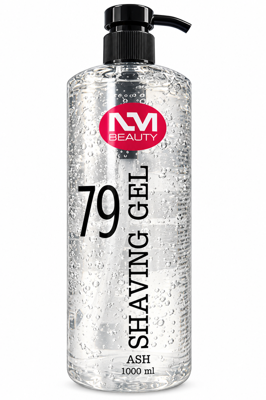 NM Beauty No. 79 Professional Shaving Gel Ash 1000ml – Transparent Barber Shave Gel