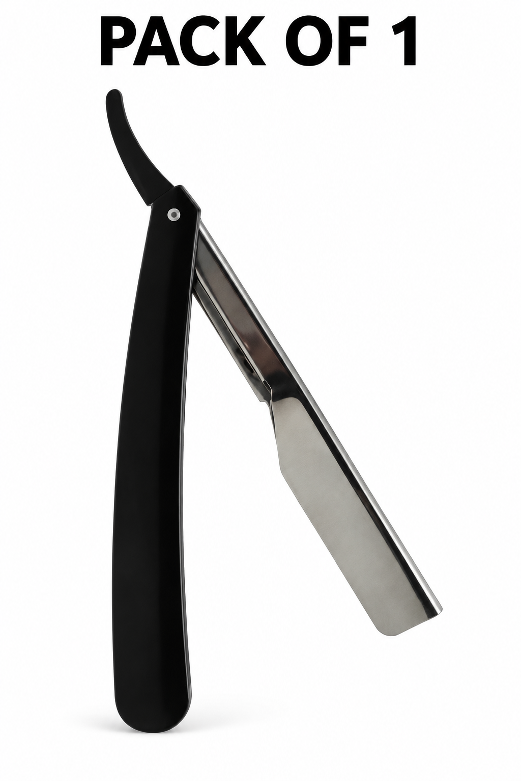Professional Turkish Barber Razor – Folding Shavette with Replaceable Blade Holder- Black