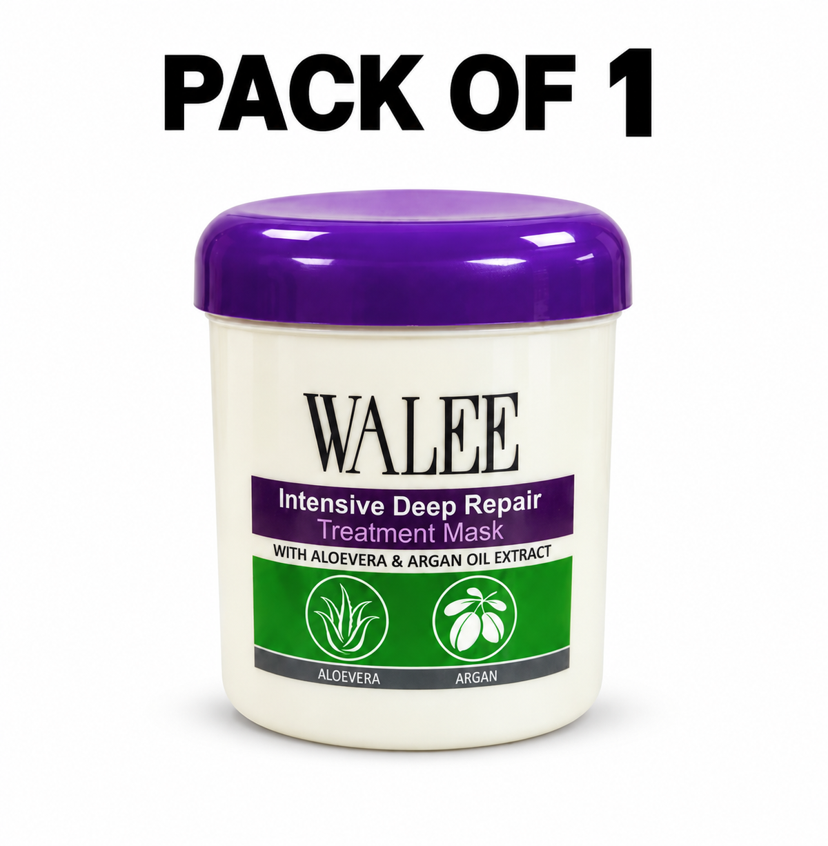 Walee Intensive Deep Repair Hair Treatment Mask with Aloe Vera & Argan Oil – 500 ml