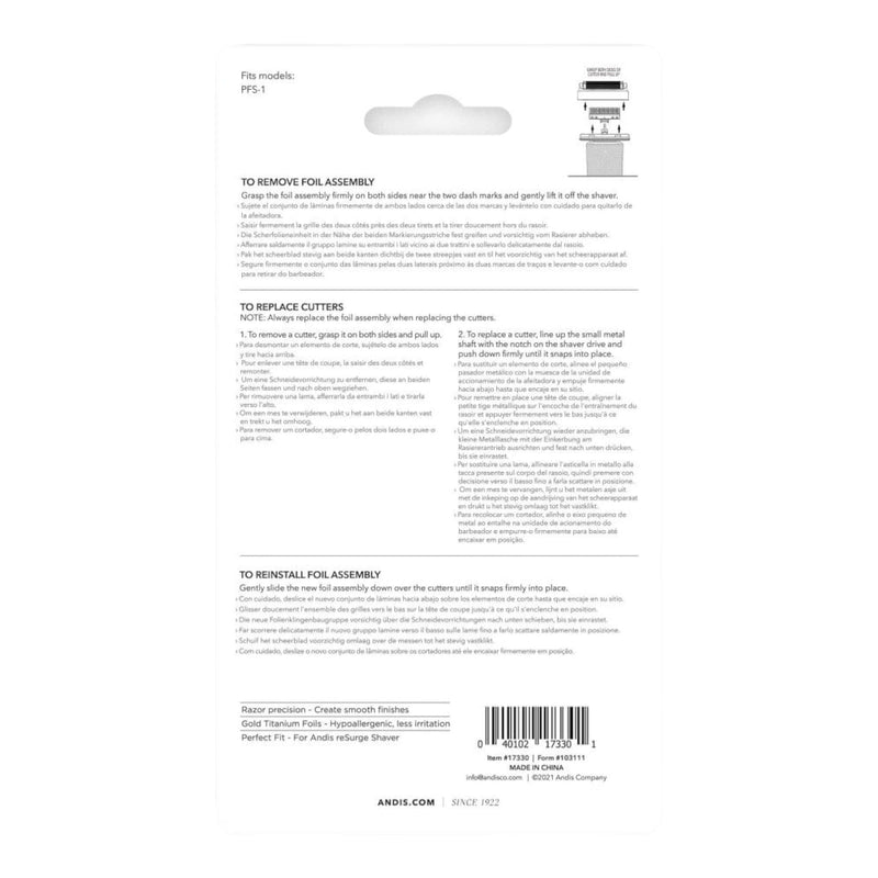Andis • ReSURGE Shaver Replacement Cutters And Foil 17330