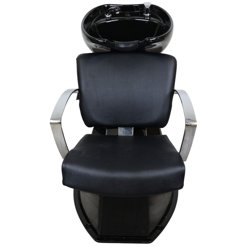 Backwash Chair - Premium Contour Basin Adjustable Chair Black