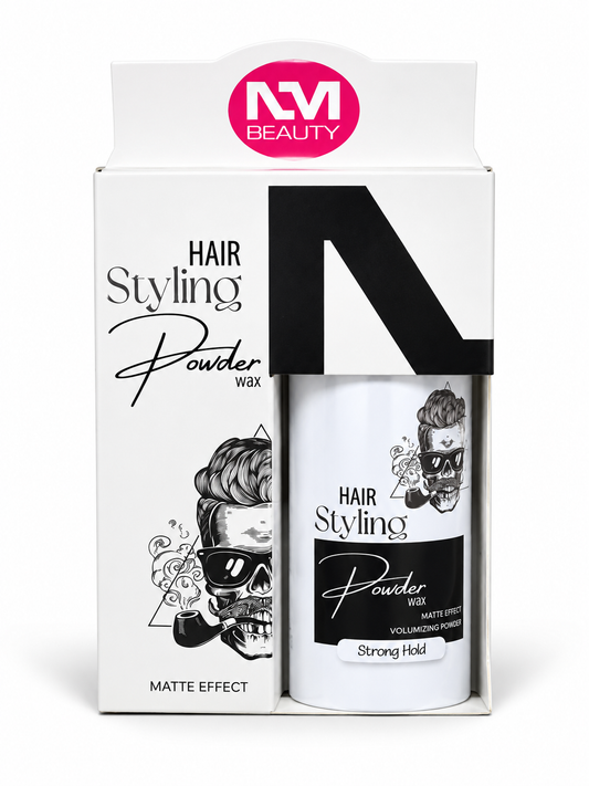 NM Beauty Hair Styling Powder Wax Strong Hold | Matte Effect | Black