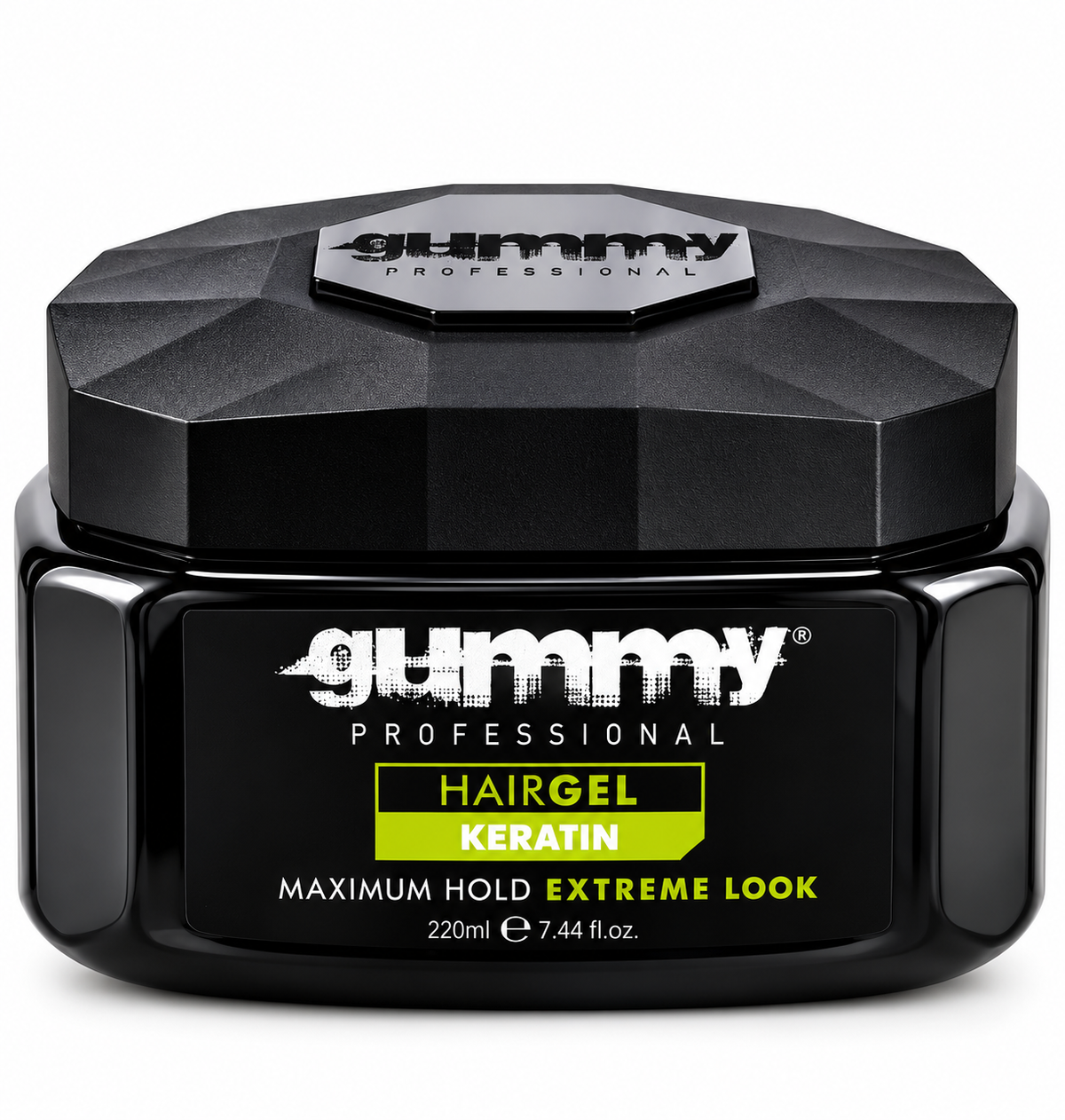 Gummy Professional Hair Gel Keratin 220ml – Maximum Hold Extreme Look Styling Gel