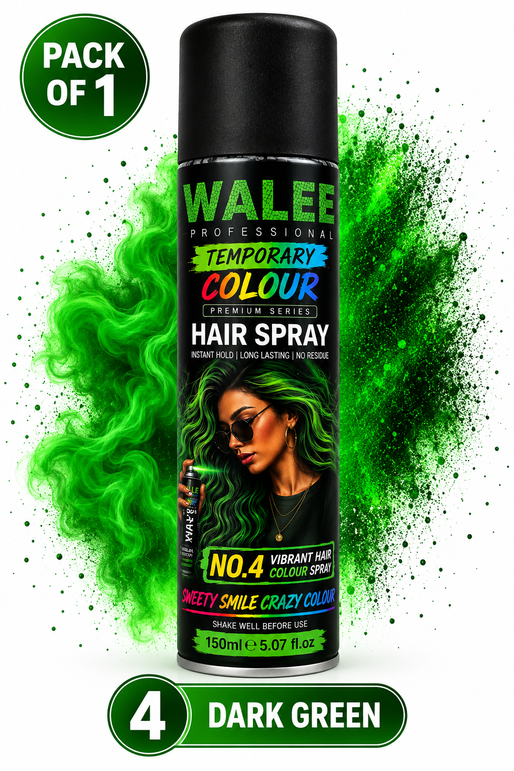 Walee Professional Temporary Colour Hair Spray 150ml