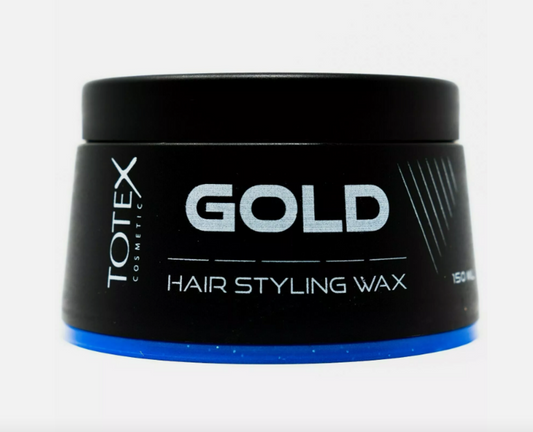 Totex Hair Styling Wax | Gold Wet Shiny Look Perfume Scent Unisex 150ml