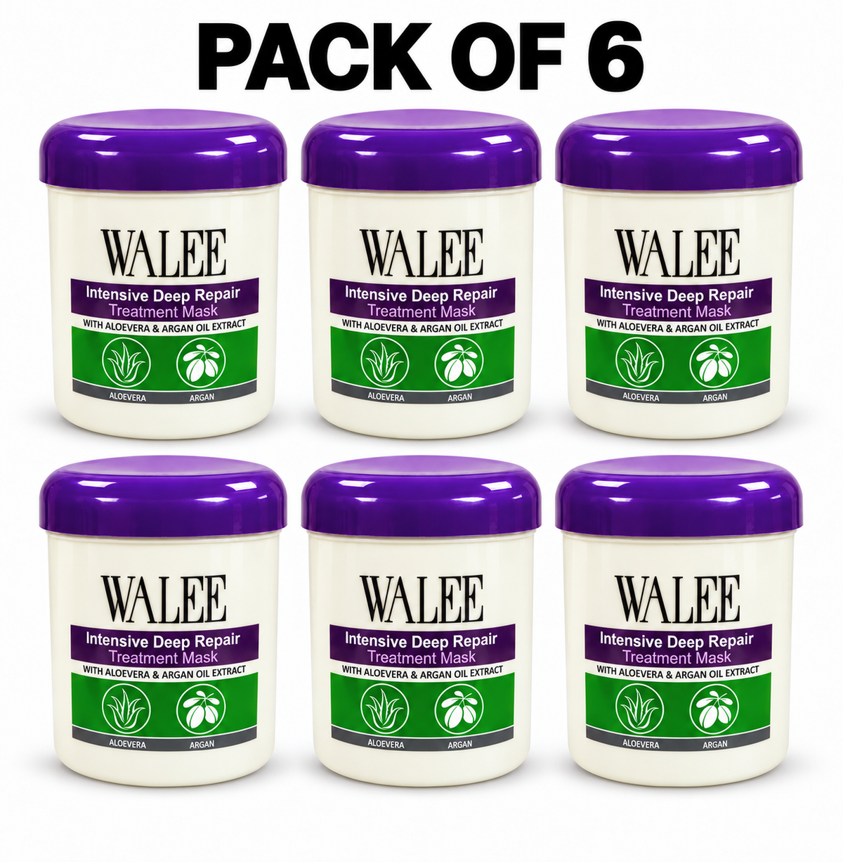 Walee Intensive Deep Repair Hair Treatment Mask with Aloe Vera & Argan Oil – 500 ml