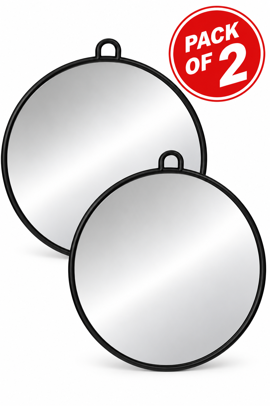 Professional Round Barber &amp; Salon Mirror with Hanging Loop