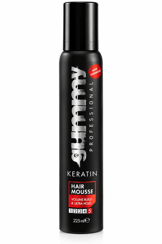 Gummy Professional Keratin Hair Mousse 225ml – Volume Build &amp; Ultra Hold