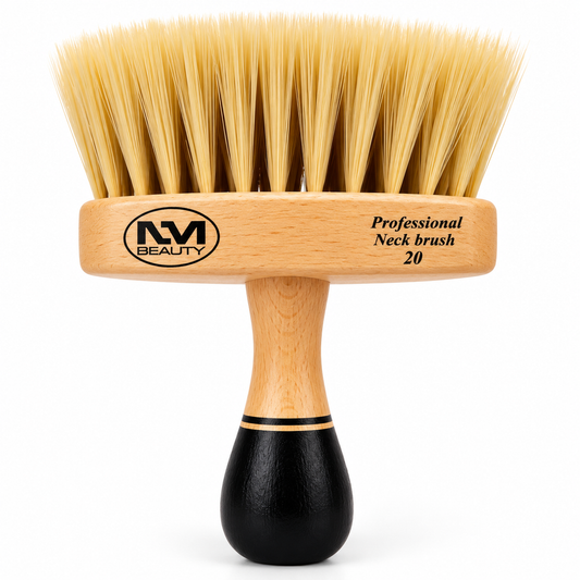 NM Beauty Professional Neck Duster Brush No. 20 – Wooden Handle Barber Hair Cleaning Bru