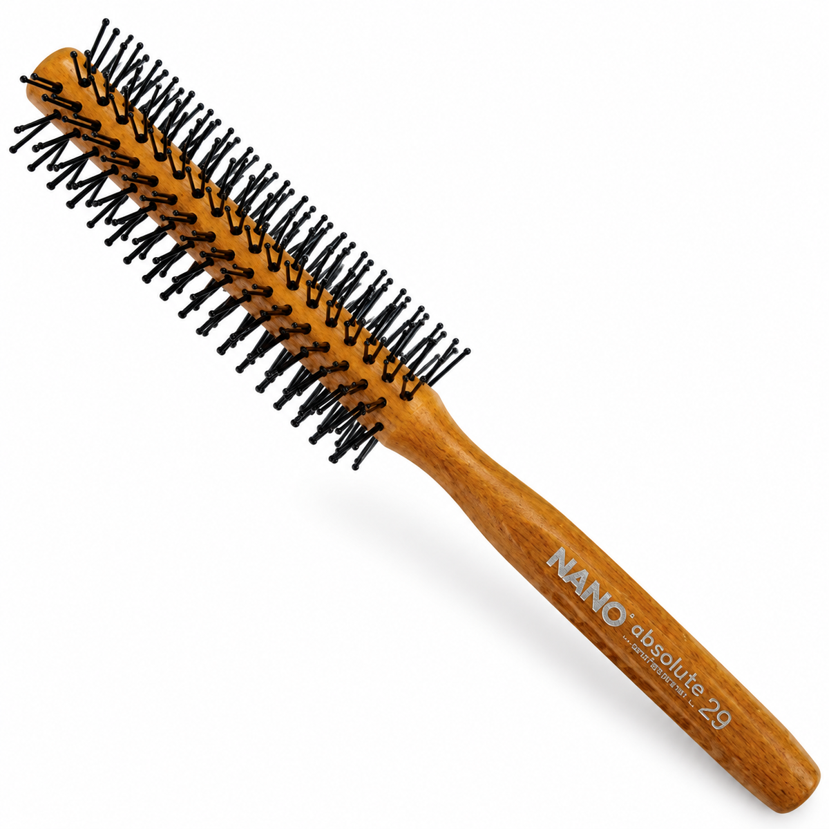 NANO Absolute Hair Brush 29 Professional Quiff Roller Round Wood Curling Roll