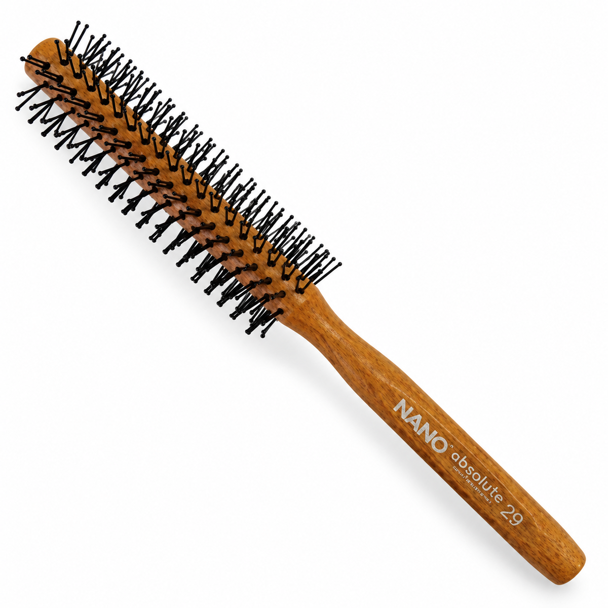 NANO Absolute Hair Brush 29 Professional Quiff Roller Round Wood Curling Roll