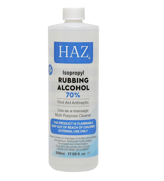 Haz Isopropyl 70% Rubbing Alcohol First Aid Antiseptic 500ml