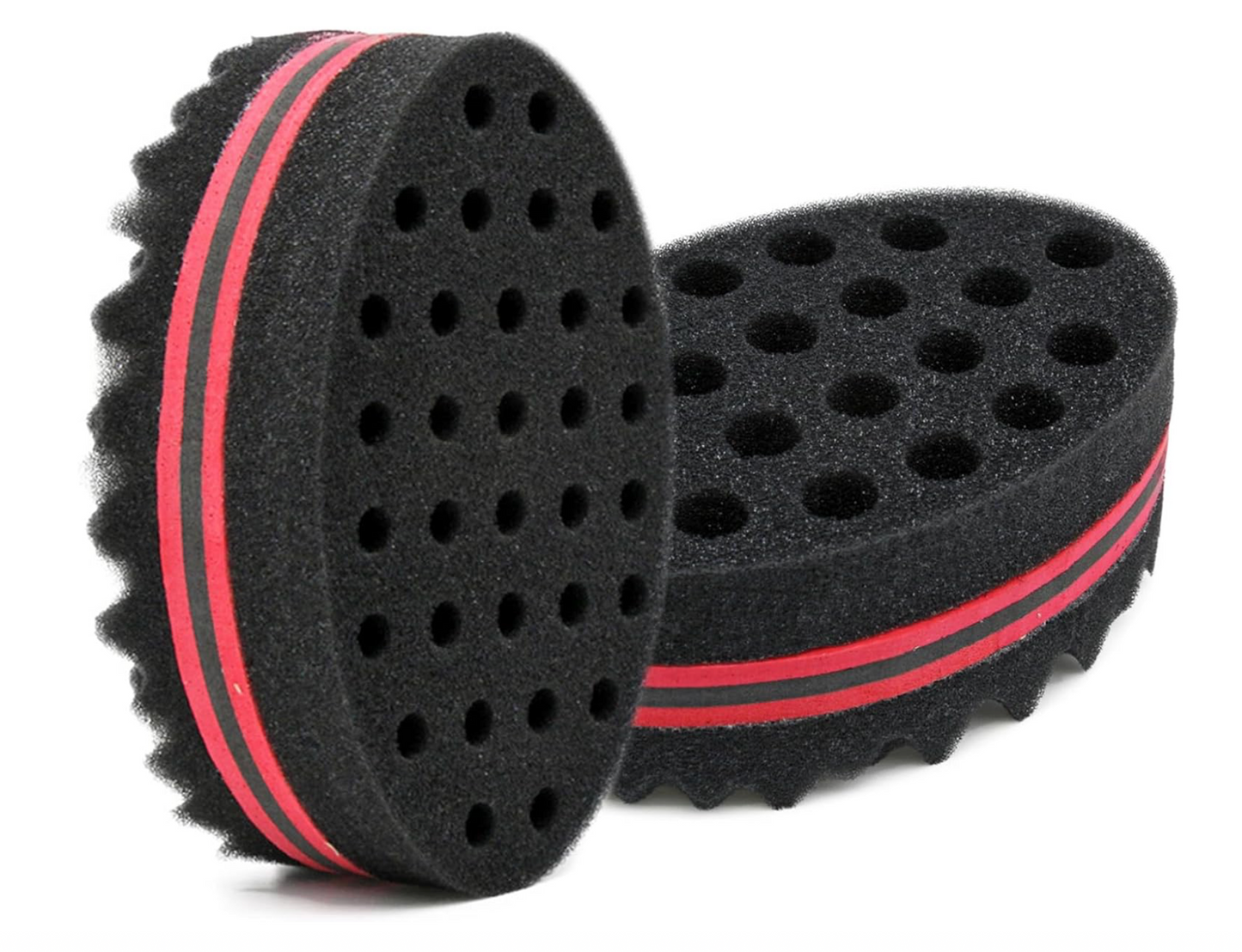 Hair Sponge Brush, Afro Curl Sponge Brush for Curls Dread Coils Hair Twist Wave Sponges Curling Brushes Small & Big Holes