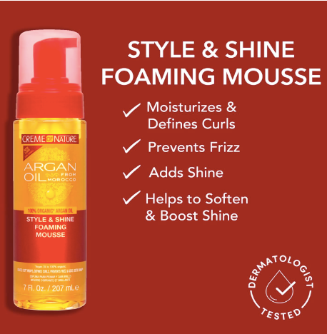 Creme of Nature Argan Oil Foam Wrap Lotion, 207 ml, Clear