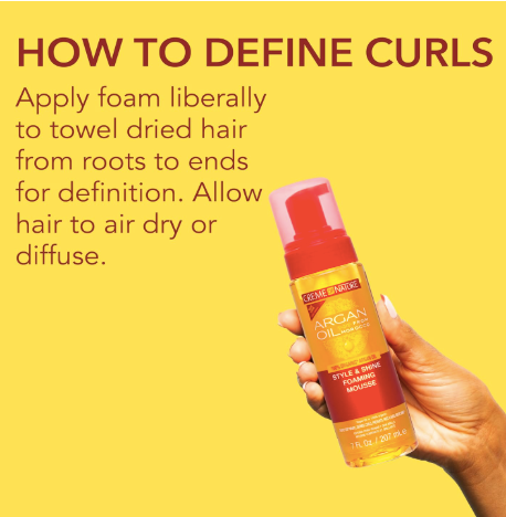 Creme of Nature Argan Oil Foam Wrap Lotion, 207 ml, Clear