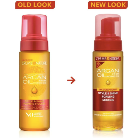 Creme of Nature Argan Oil Foam Wrap Lotion, 207 ml, Clear